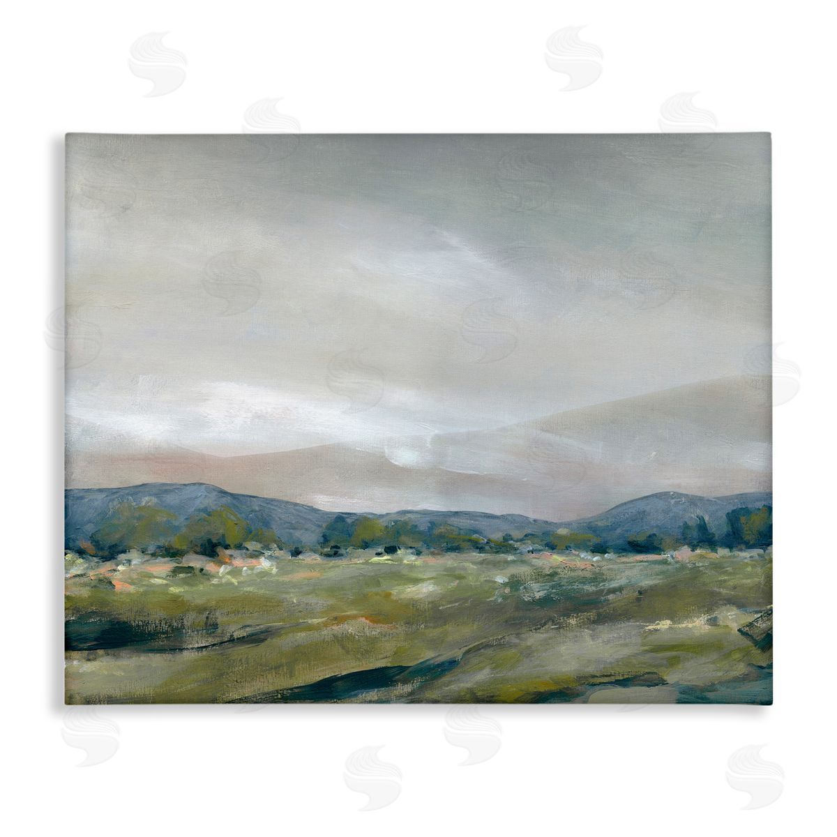 Foggy Morning Mountains Canvas Wall Art, Home Decor by Carol Robinson