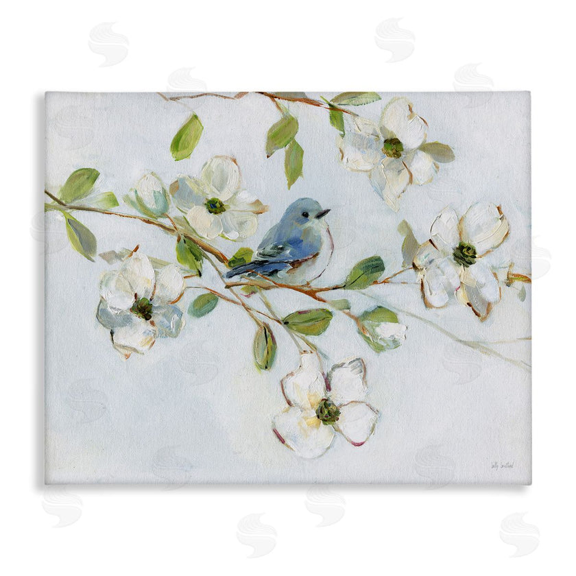 Sally Swatland | Bird Perched on Dogwood