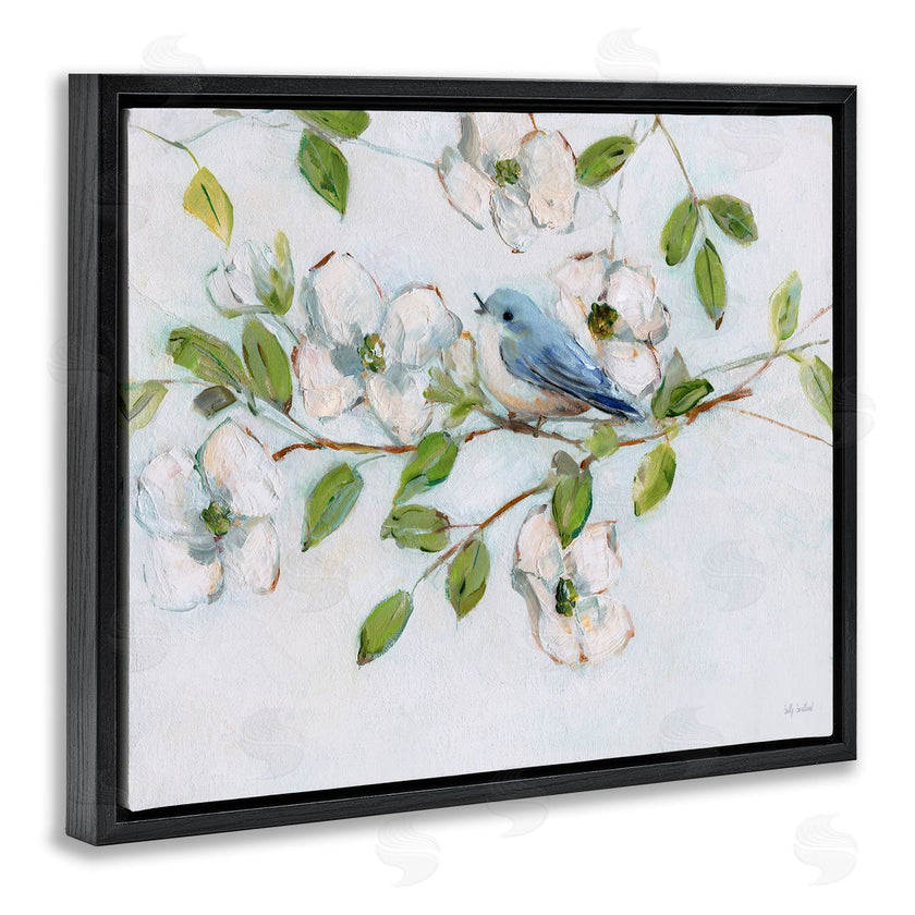 Sally Swatland | Bluebird on Dogwood Branch