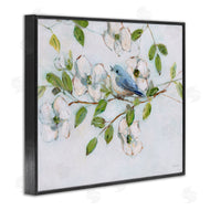 Sally Swatland | Bluebird on Dogwood Branch