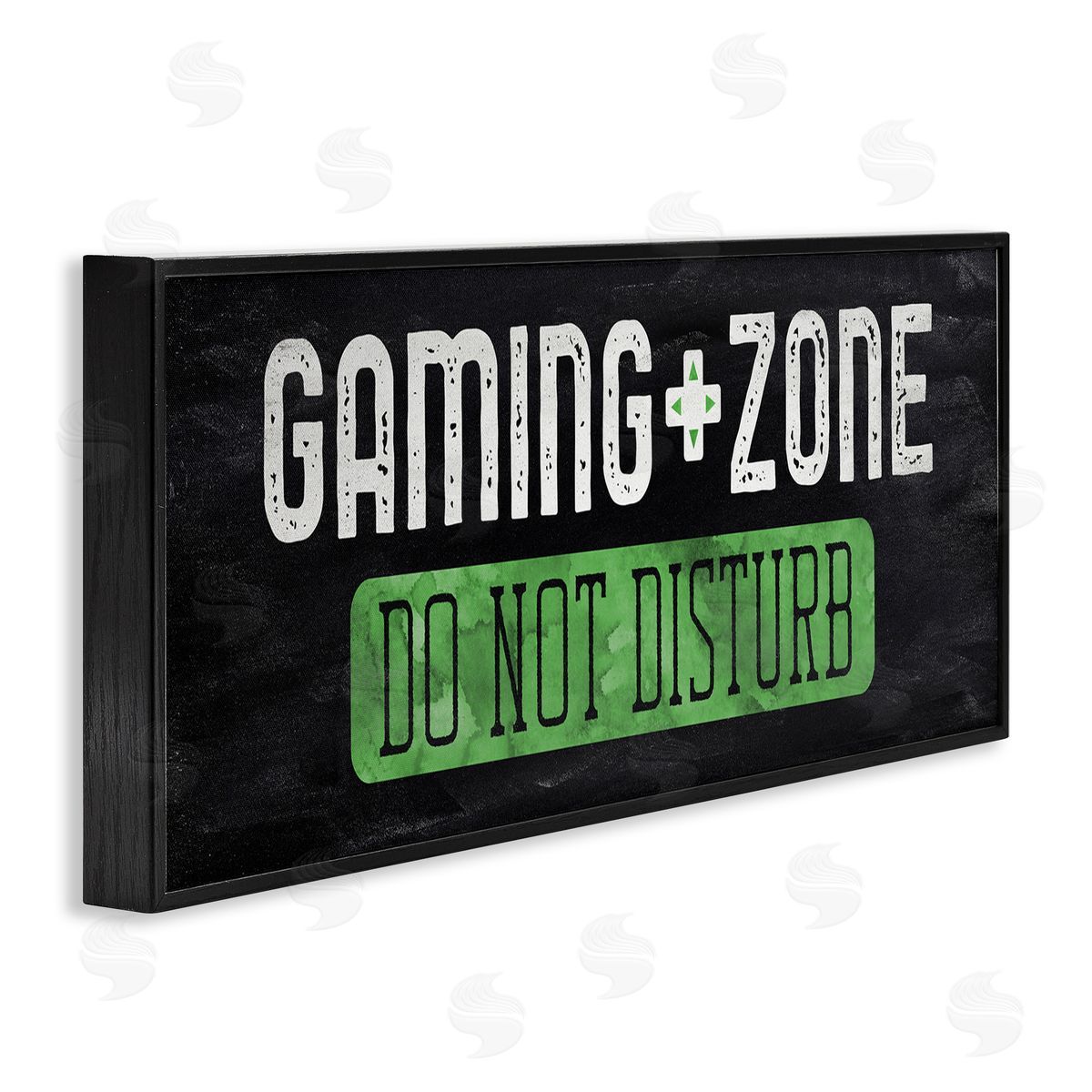 Do Not Disturb Gaming Zone Black Frame Print Wall Art, Home Decor by CAD Designs