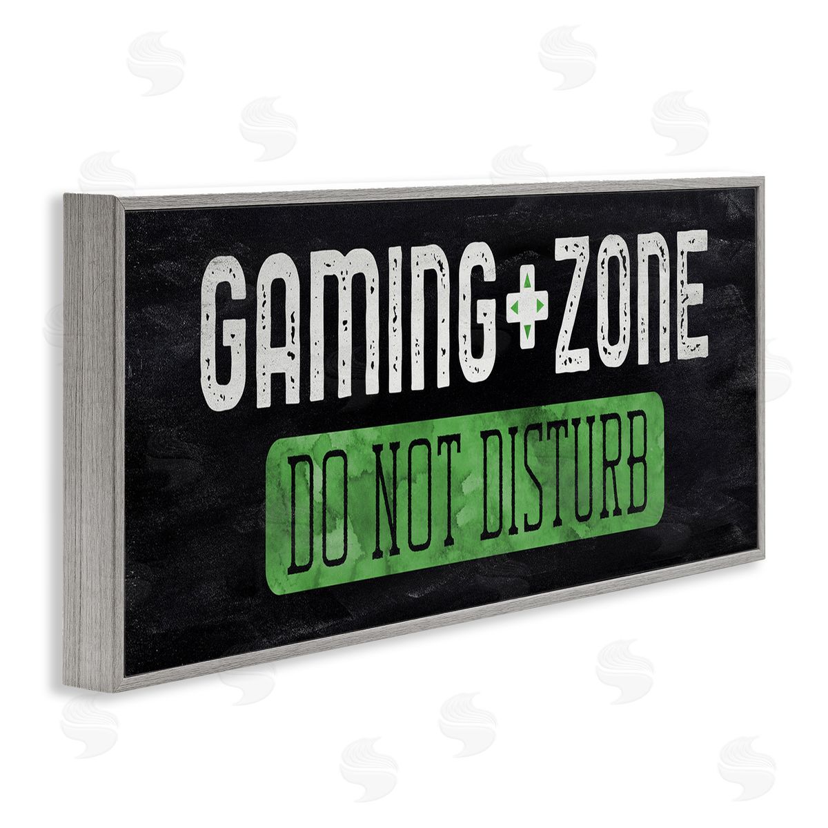 Do Not Disturb Gaming Zone Grey Frame Print Wall Art, Home Decor by CAD Designs