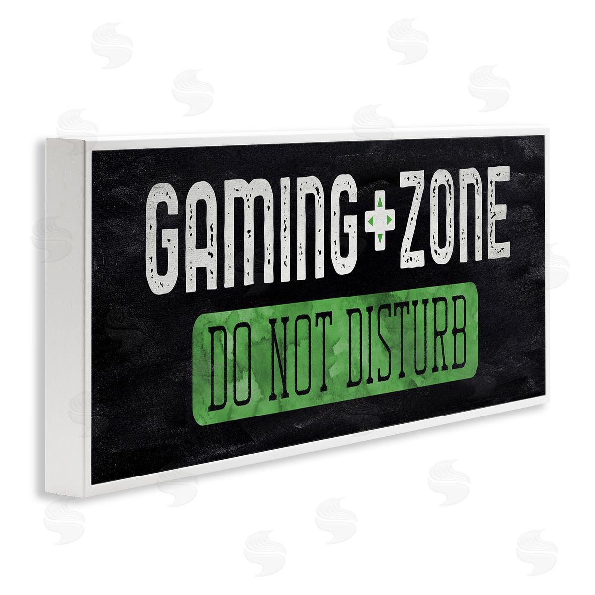 Do Not Disturb Gaming Zone White Frame Print Wall Art, Home Decor by CAD Designs