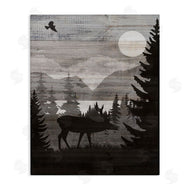 Susan Arnot | Rustic Moose at Night