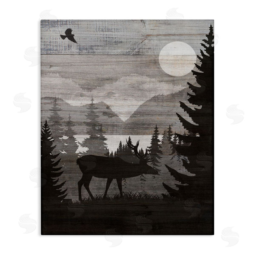 Susan Arnot | Rustic Moose at Night