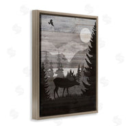 Susan Arnot | Rustic Moose at Night
