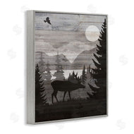 Susan Arnot | Rustic Moose at Night