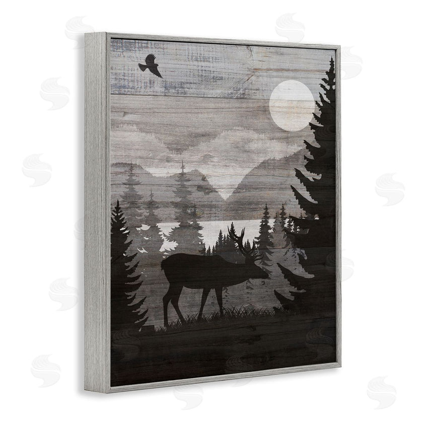 Susan Arnot | Rustic Moose at Night