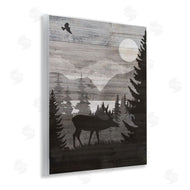 Susan Arnot | Rustic Moose at Night