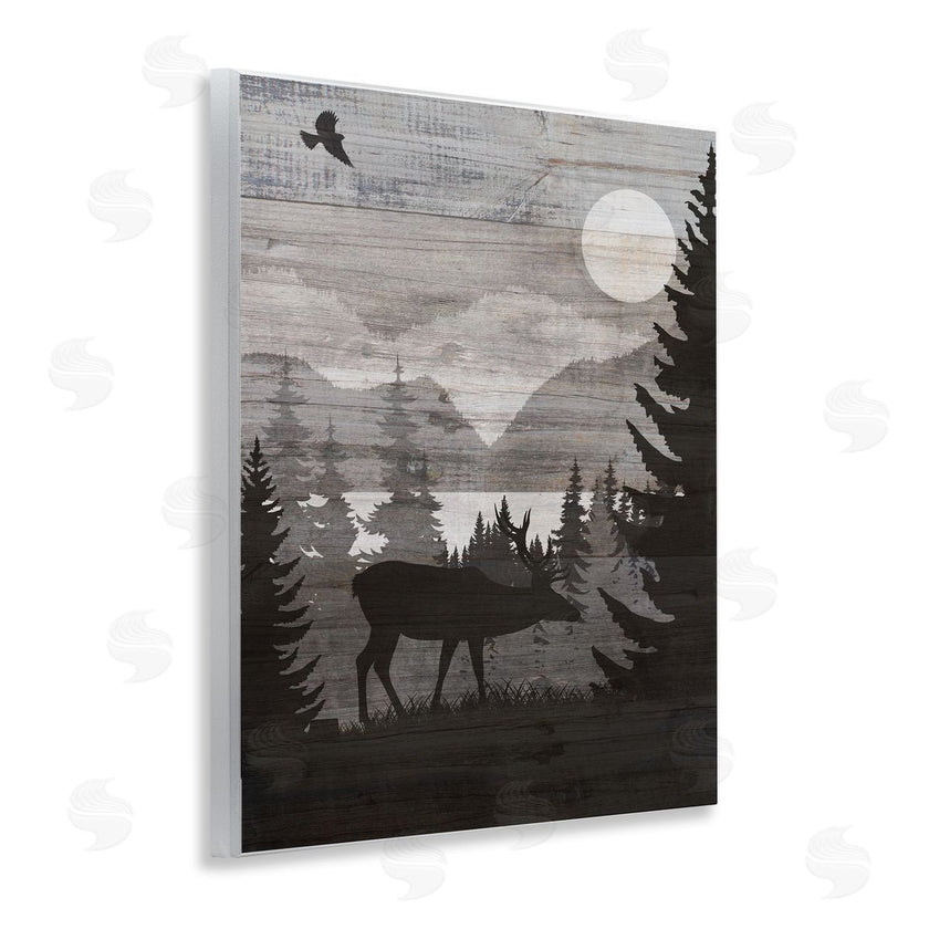 Susan Arnot | Rustic Moose at Night