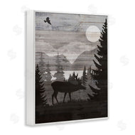 Susan Arnot | Rustic Moose at Night