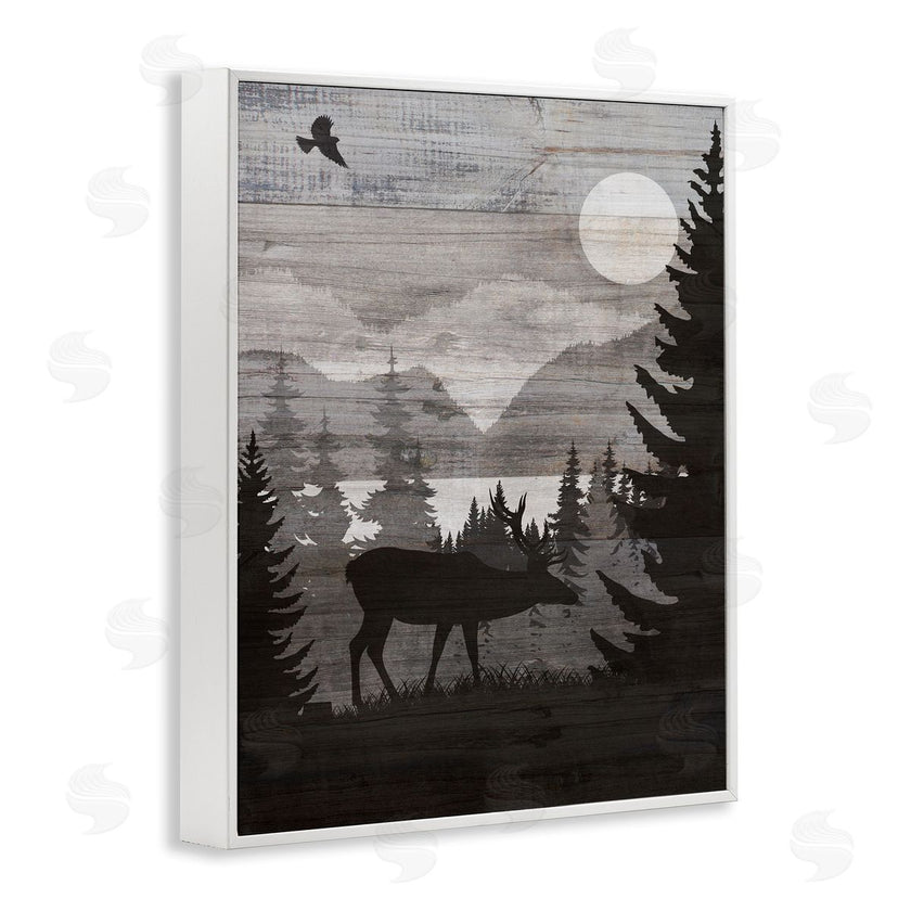 Susan Arnot | Rustic Moose at Night