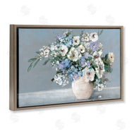 Sally Swatland | Elegant Blooms on Blue