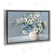 Sally Swatland | Elegant Blooms on Blue