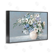 Sally Swatland | Elegant Blooms on Blue