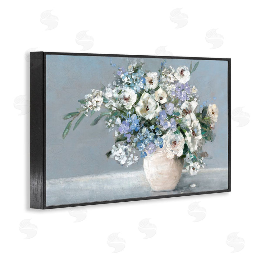 Sally Swatland | Elegant Blooms on Blue
