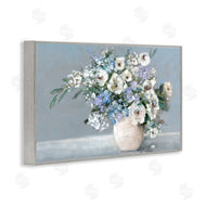 Sally Swatland | Elegant Blooms on Blue
