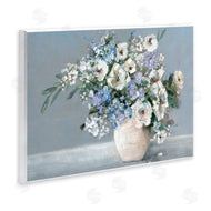 Sally Swatland | Elegant Blooms on Blue