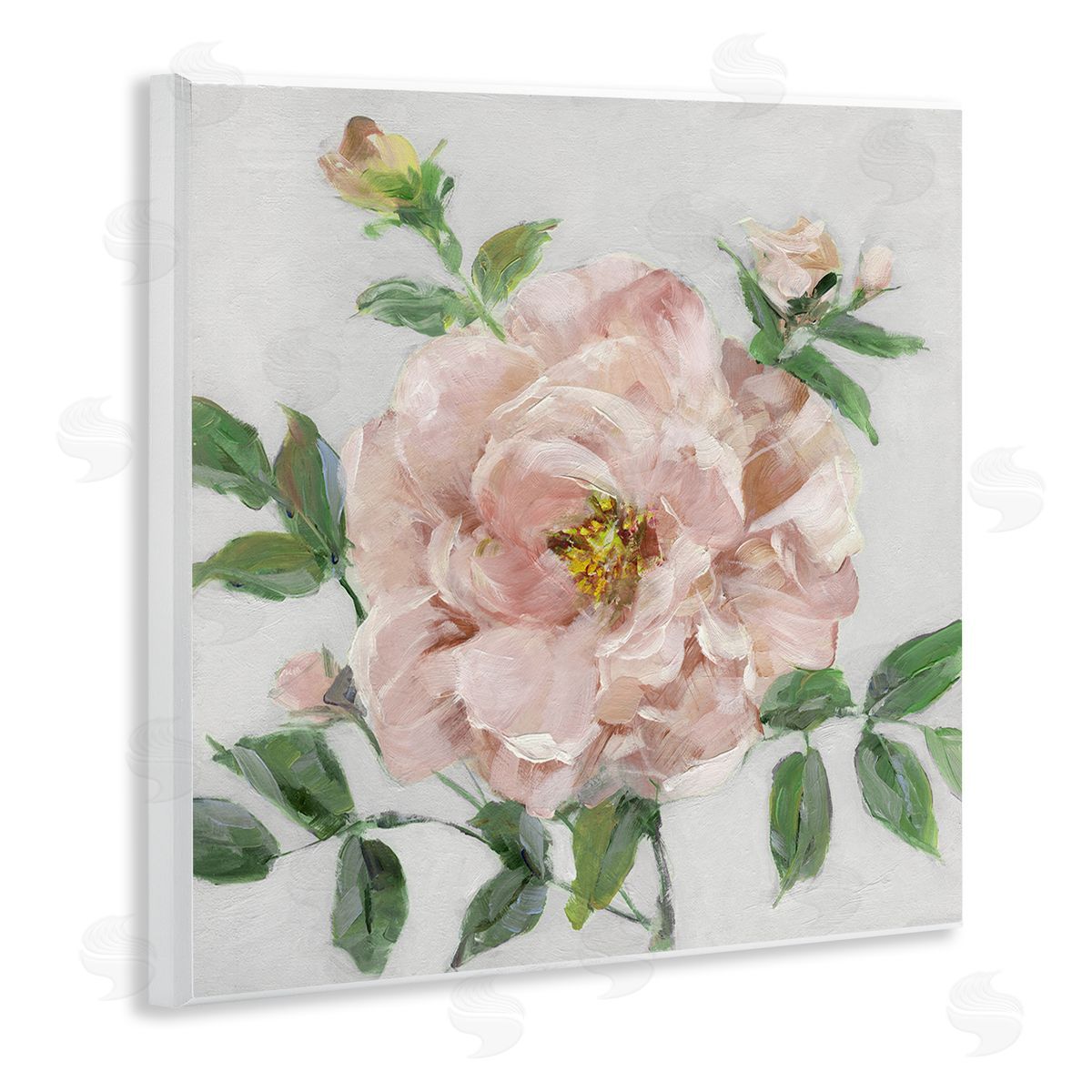 Pink Carnation Blossom Wood Plaque Wall Art, Home Decor by Sally Swatland