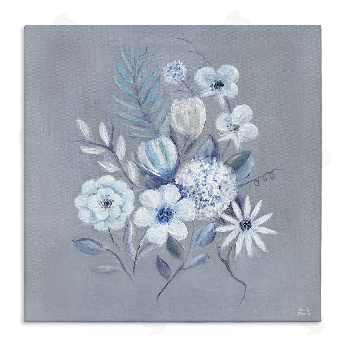 Mixed Flower Bundle Canvas Wall Art, Home Decor by Marilyn Dunlap
