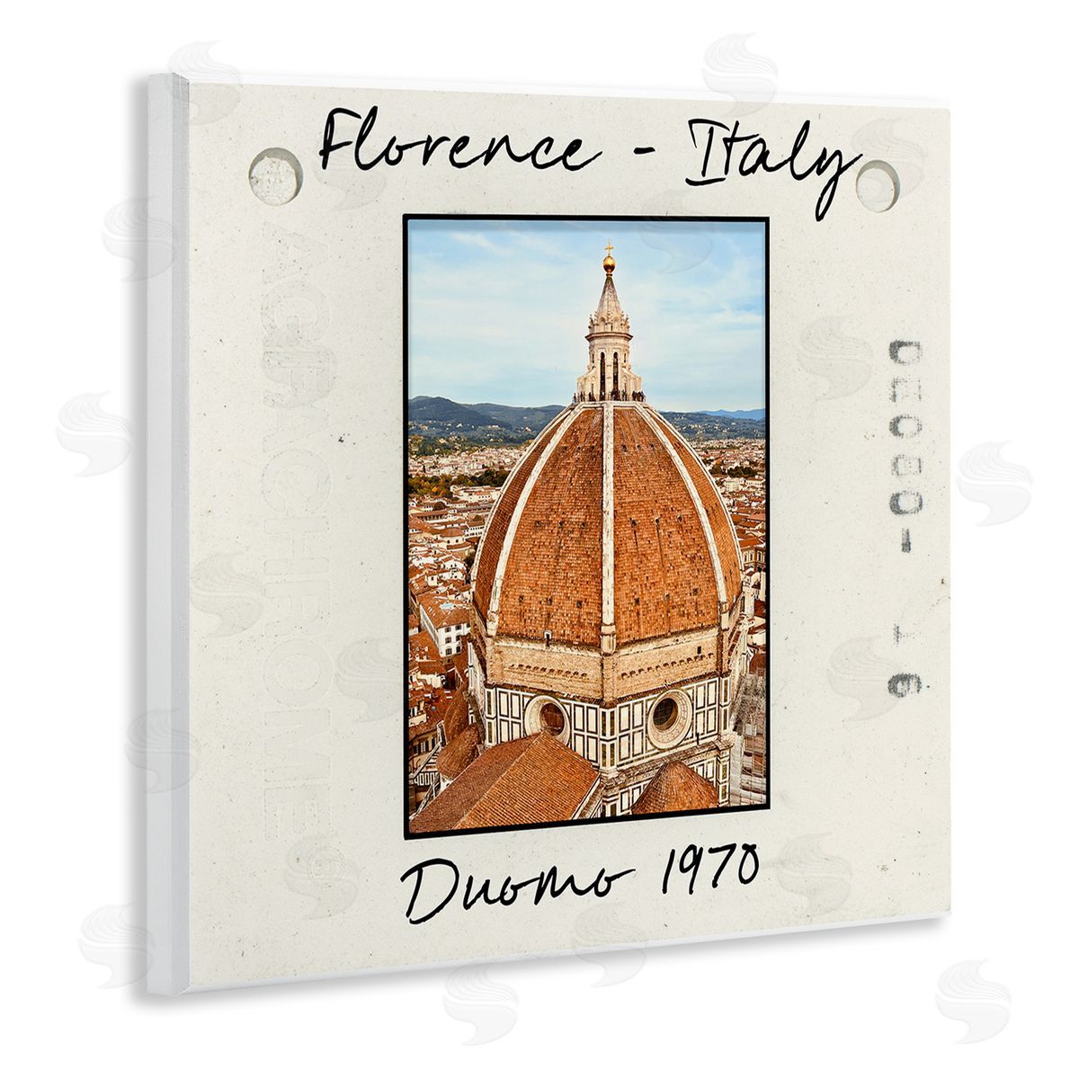 Florence Italy Travel View Wood Plaque Wall Art, Home Decor by Val Rhodes