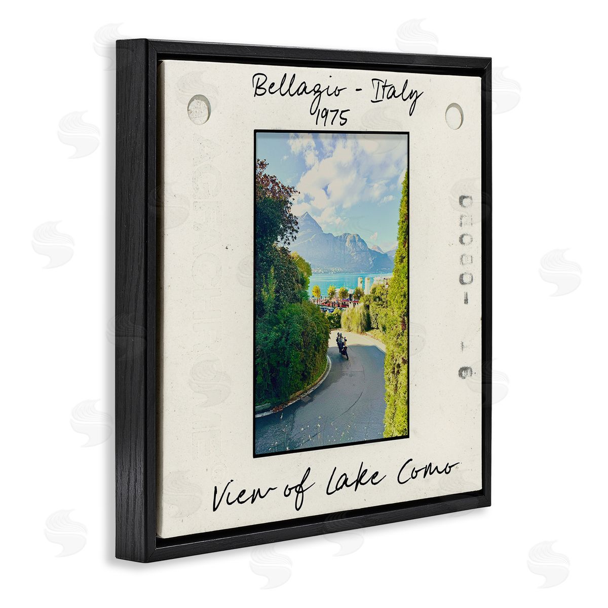 Italy Travel Vintage Photo Black Floating Frame Canvas Wall Art, Home Decor by Val Rhodes