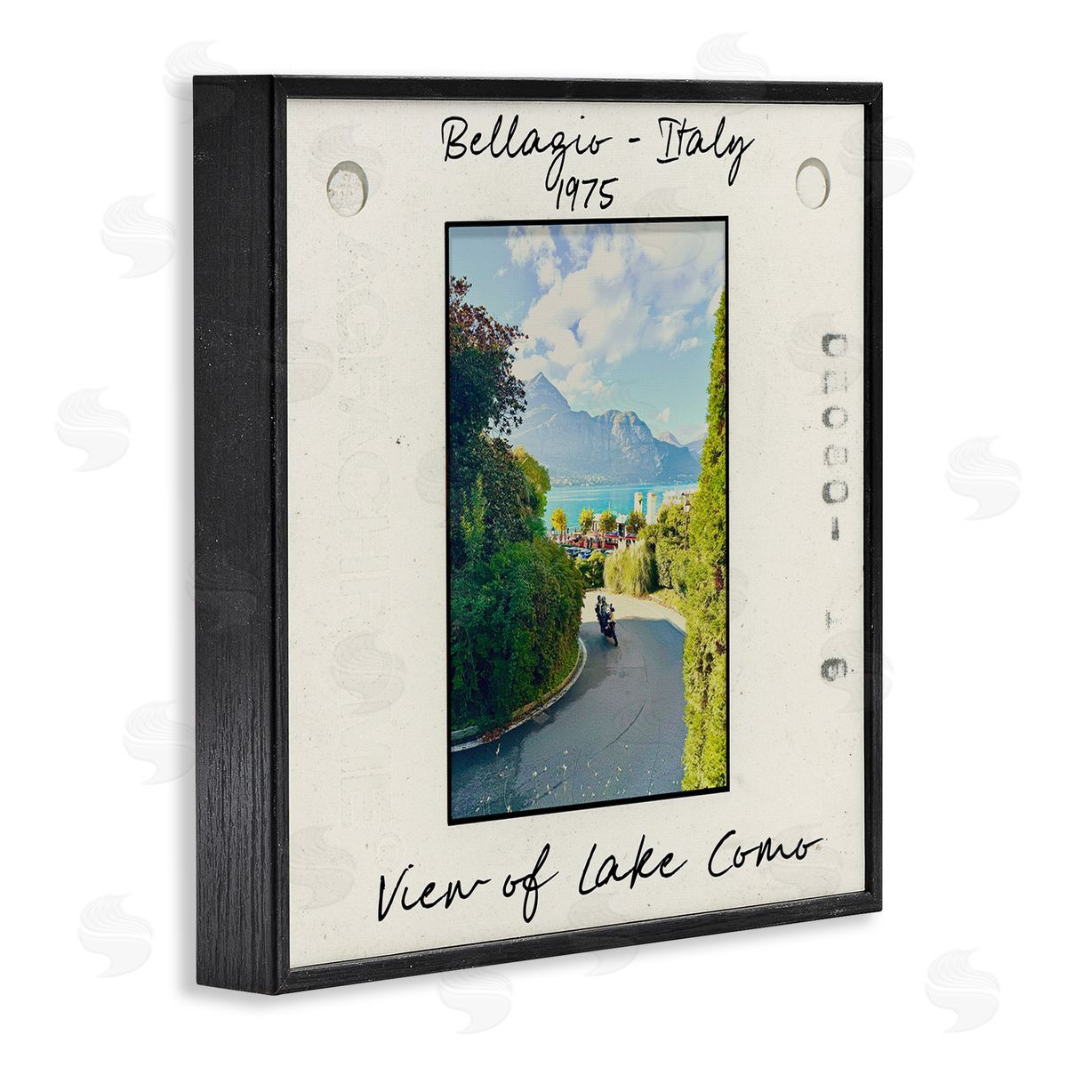 Italy Travel Vintage Photo Black Frame Print Wall Art, Home Decor by Val Rhodes