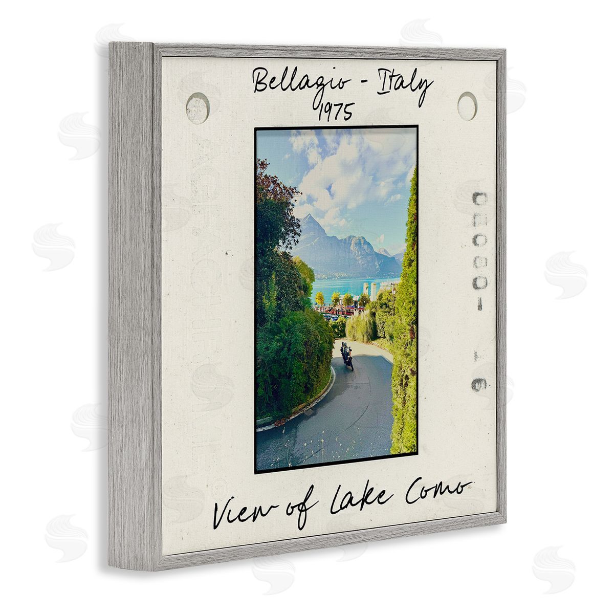 Italy Travel Vintage Photo Grey Frame Print Wall Art, Home Decor by Val Rhodes