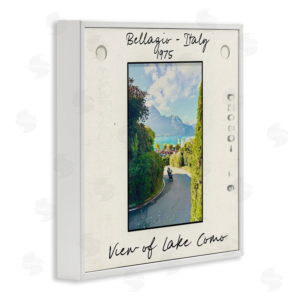 Italy Travel Vintage Photo White Frame Print Wall Art, Home Decor by Val Rhodes