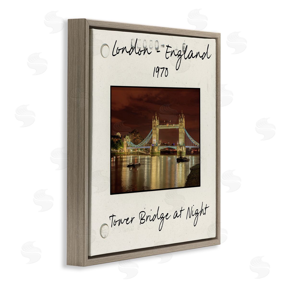 London England Travel View Brown Floating Frame Canvas Wall Art, Home Decor by Danita Delimont