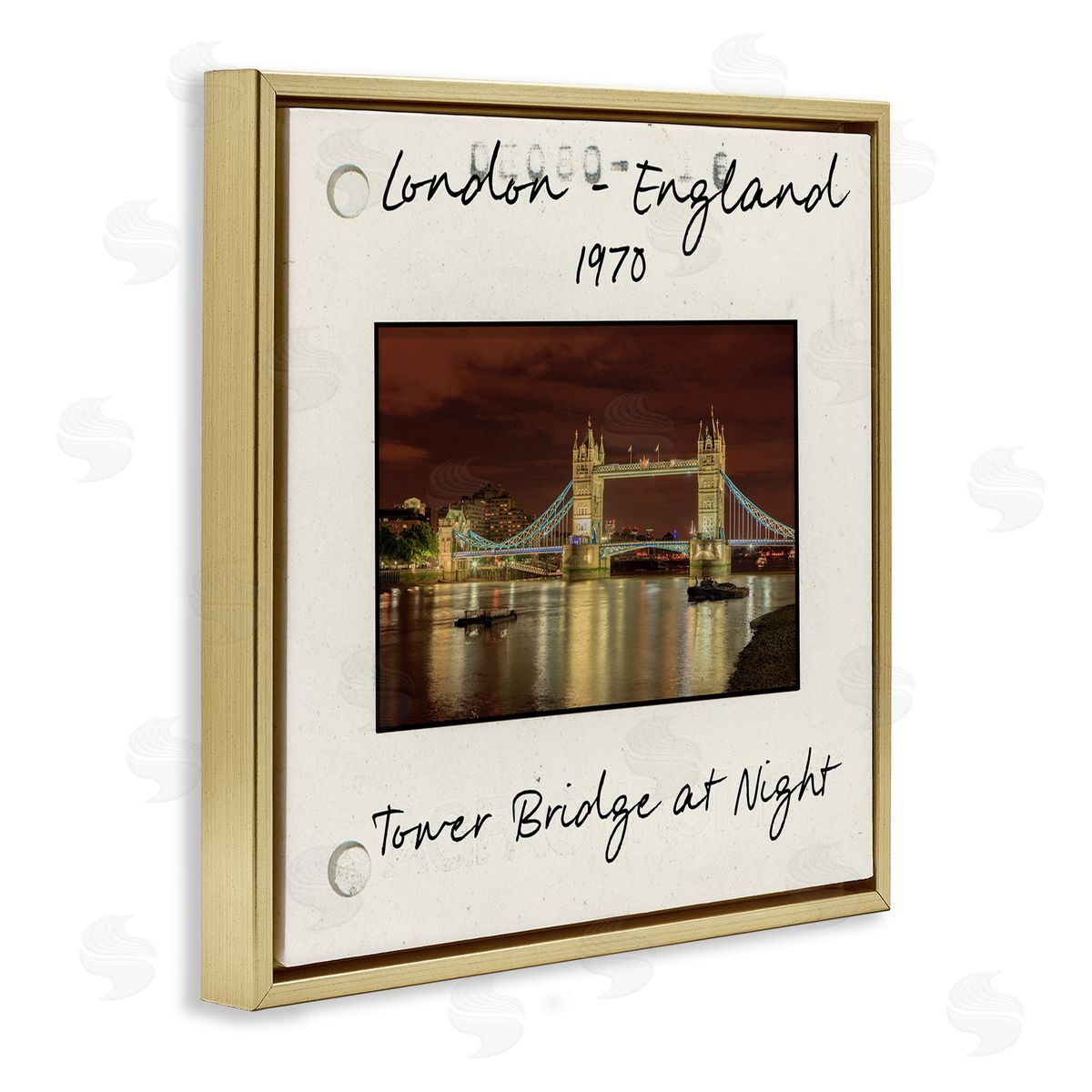 London England Travel View Gold Floating Frame Canvas Wall Art, Home Decor by Danita Delimont