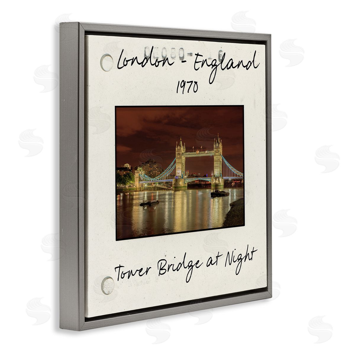 London England Travel View Grey Floating Frame Canvas Wall Art, Home Decor by Danita Delimont