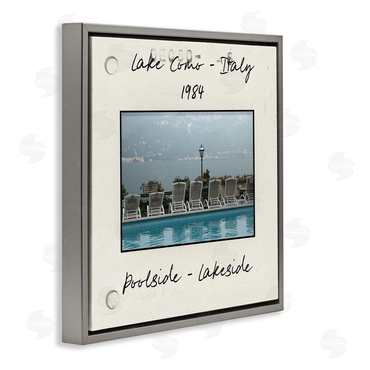 Vintage Style Italy Travel Grey Floating Frame Canvas Wall Art, Home Decor by Danita Delimont