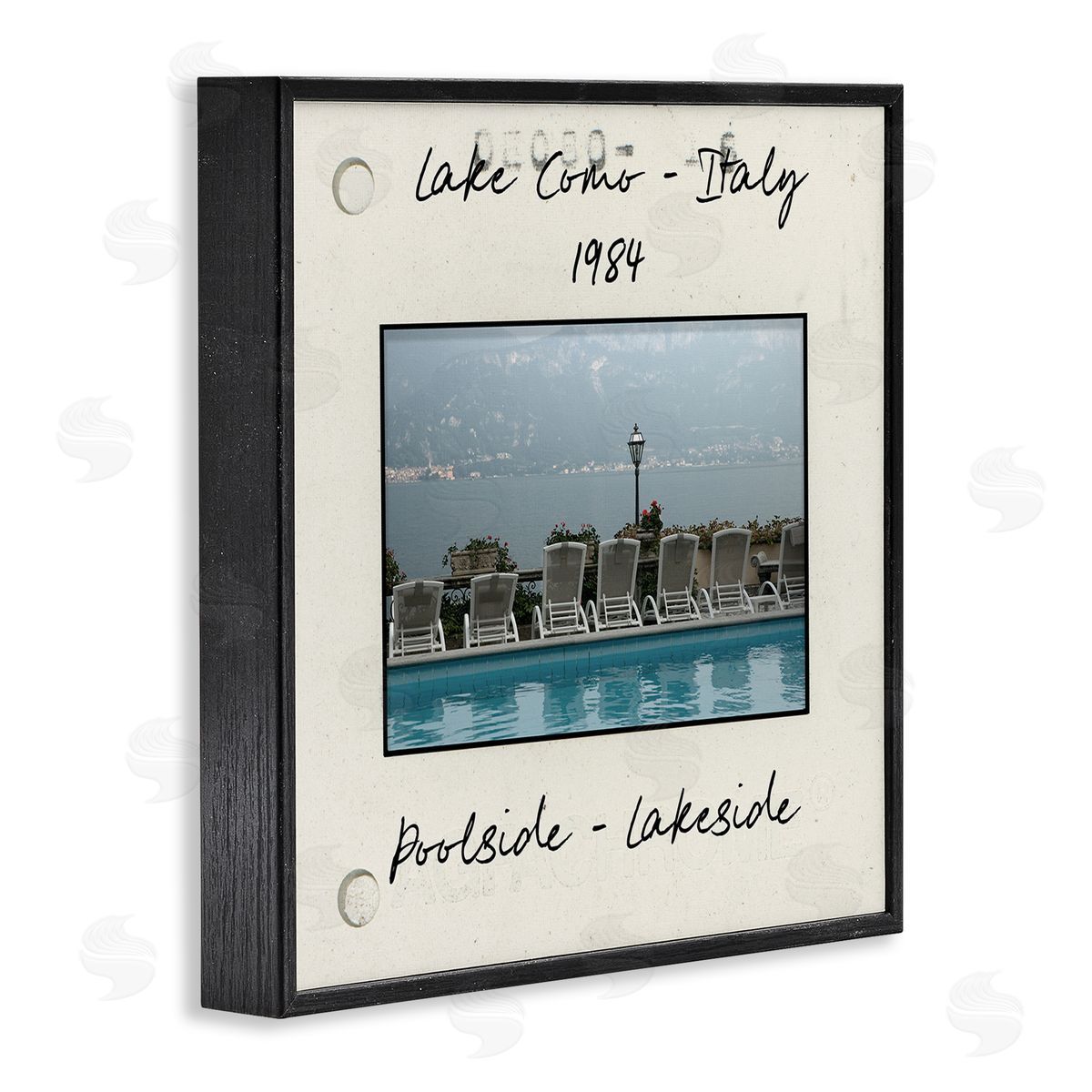 Vintage Style Italy Travel Black Frame Print Wall Art, Home Decor by Danita Delimont