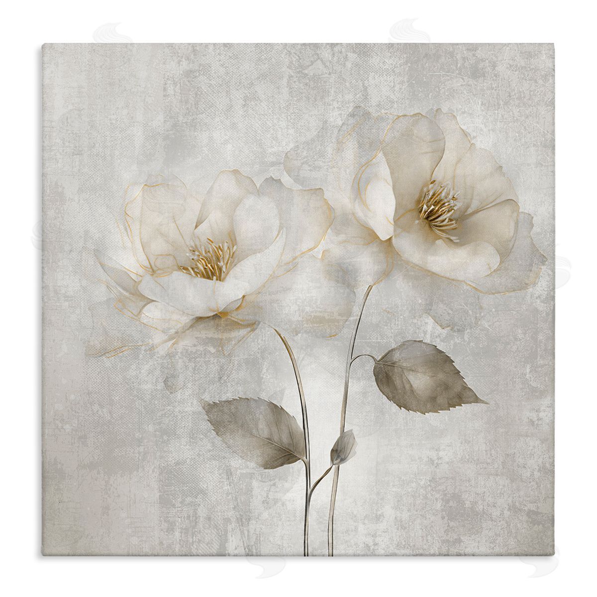 Blooming Roses Bunch Canvas Wall Art, Home Decor by Irene Weisz