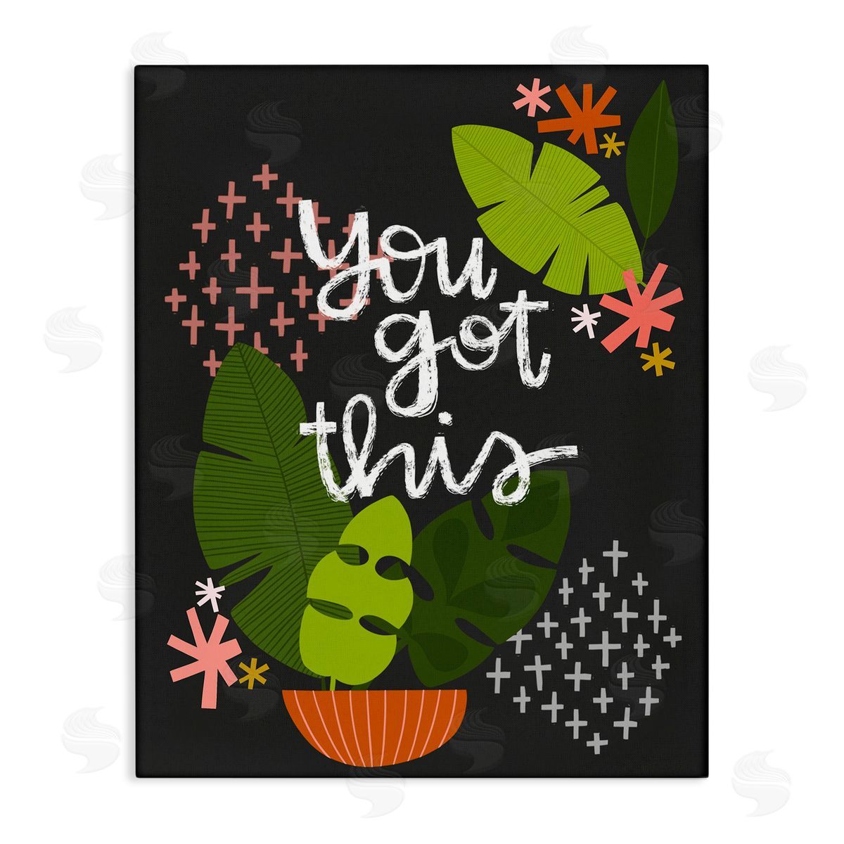 Modern You Got This Plant Canvas Wall Art, Home Decor by Mandy Ford Art + Illustration