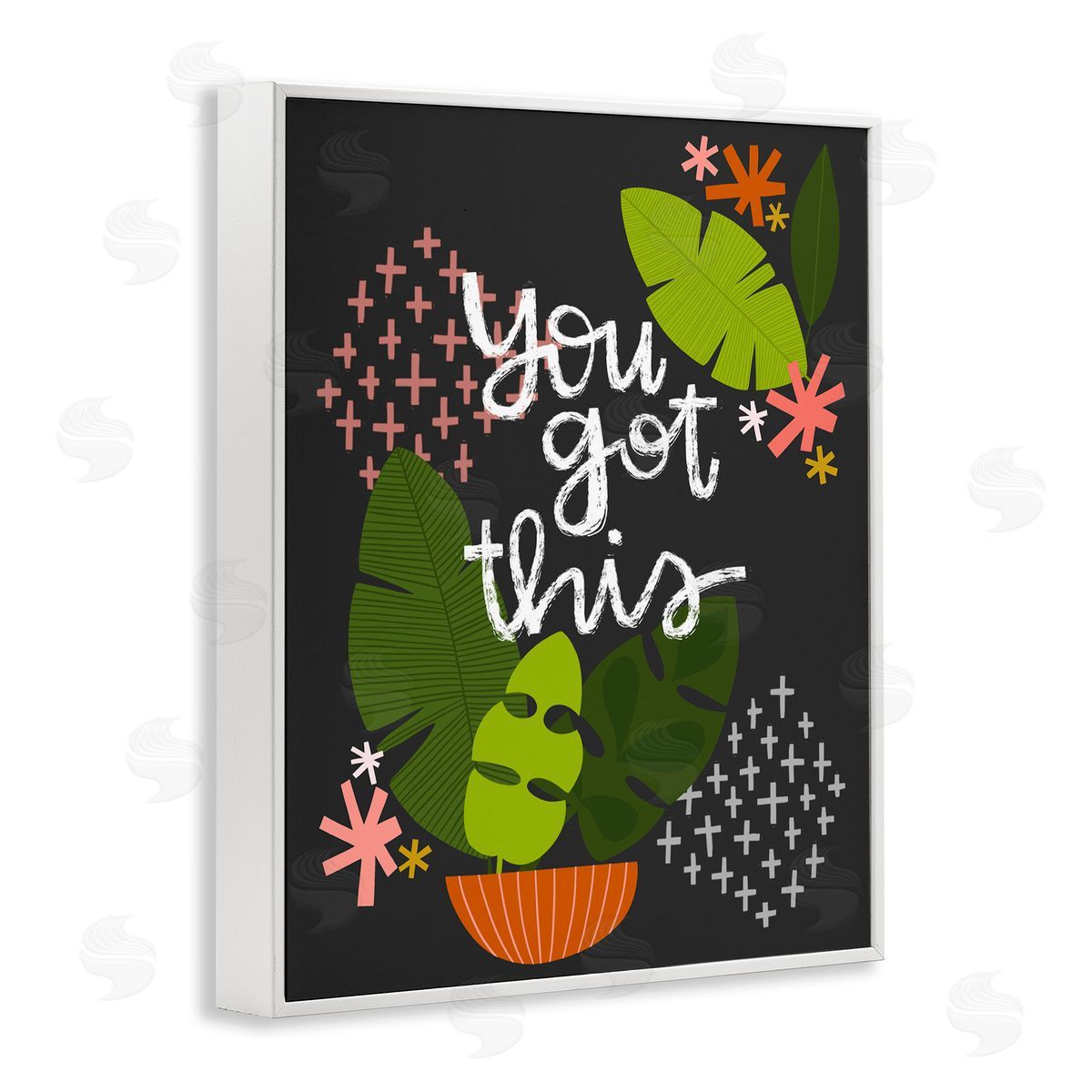 Modern You Got This Plant White Frame Print Wall Art, Home Decor by Mandy Ford Art + Illustration