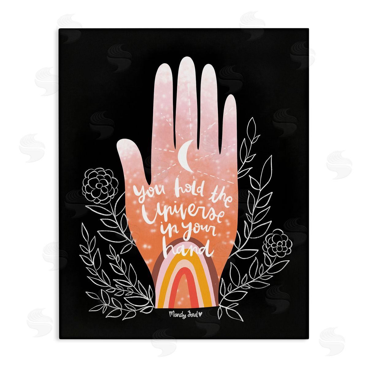 Universe In Your Hand Canvas Wall Art, Home Decor by Mandy Ford Art + Illustration