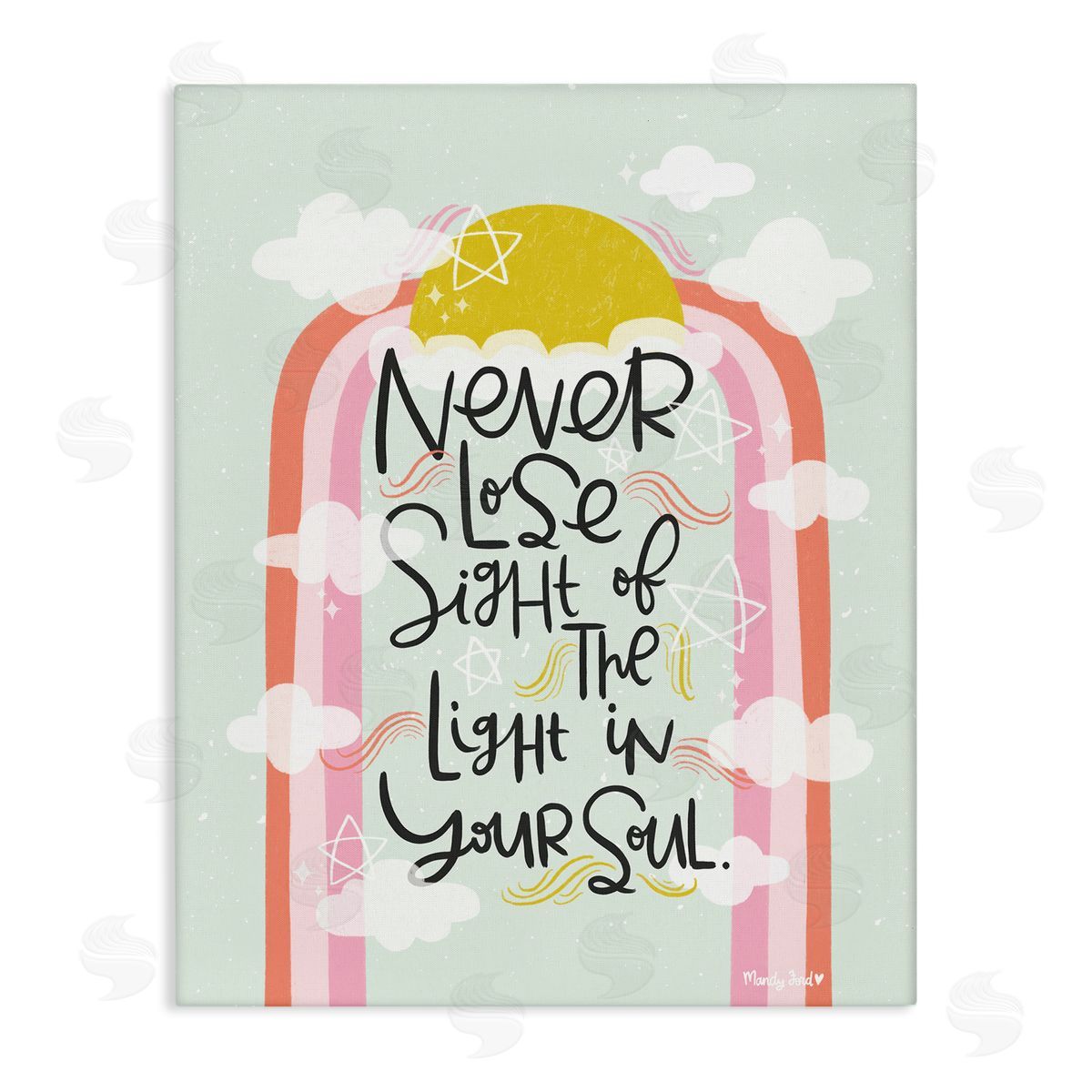 Light In Your Soul Canvas Wall Art, Home Decor by Mandy Ford Art + Illustration