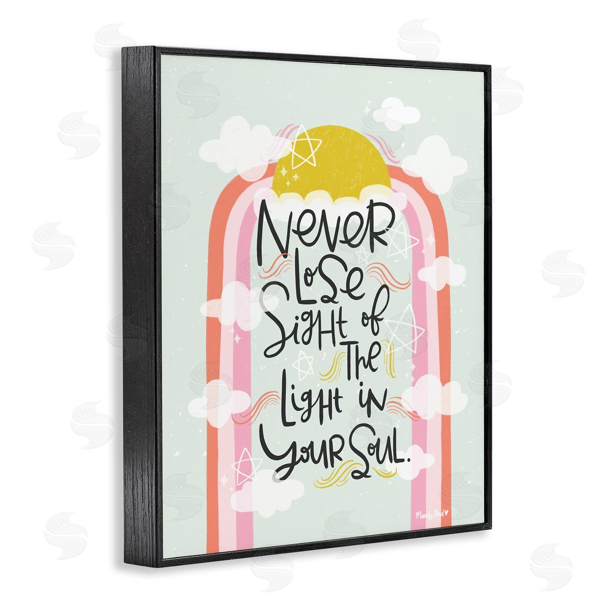 Light In Your Soul Black Frame Print Wall Art, Home Decor by Mandy Ford Art + Illustration