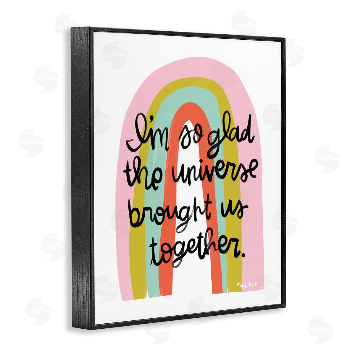 Universe Brought Us Together Black Frame Print Wall Art, Home Decor by Mandy Ford Art + Illustration
