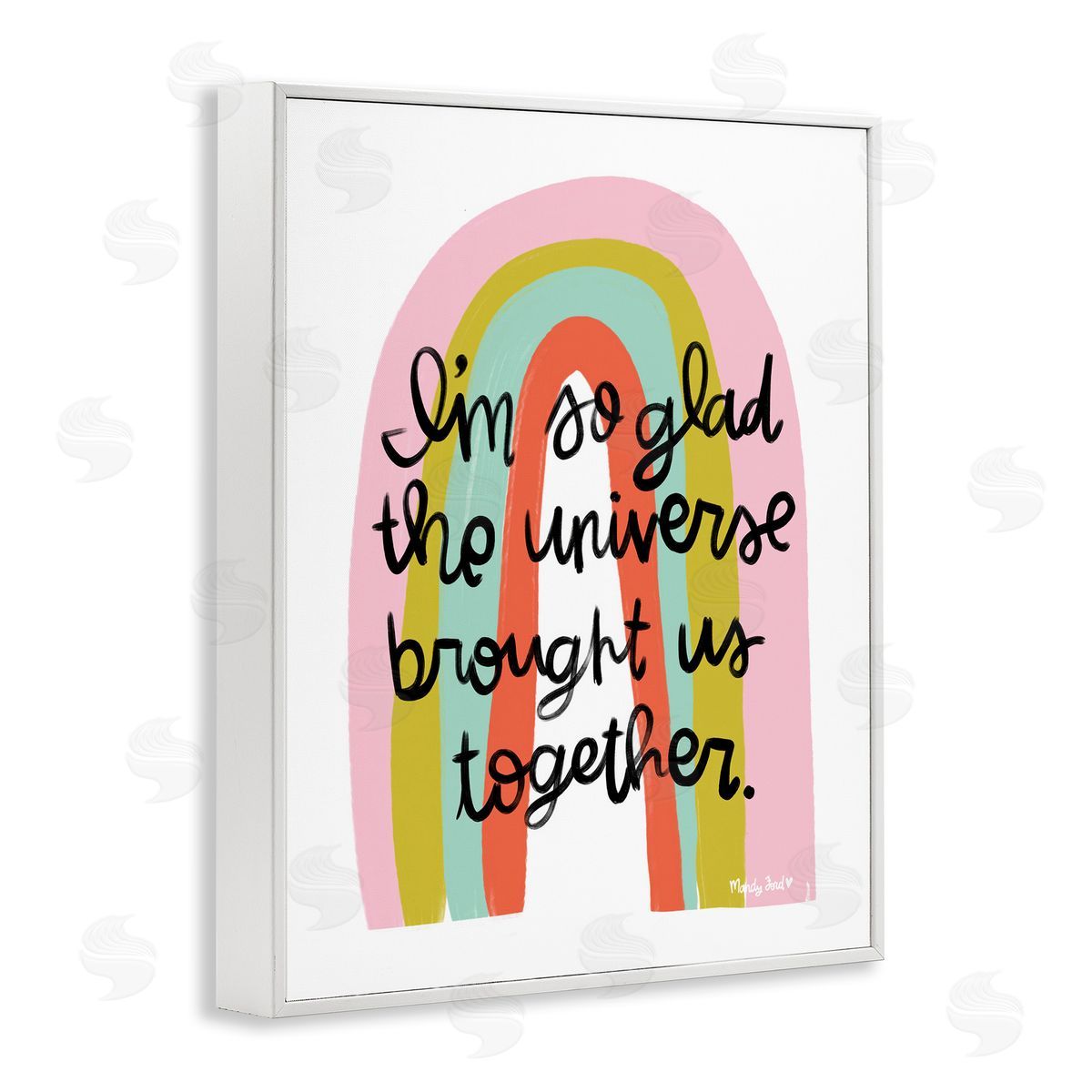 Universe Brought Us Together White Frame Print Wall Art, Home Decor by Mandy Ford Art + Illustration