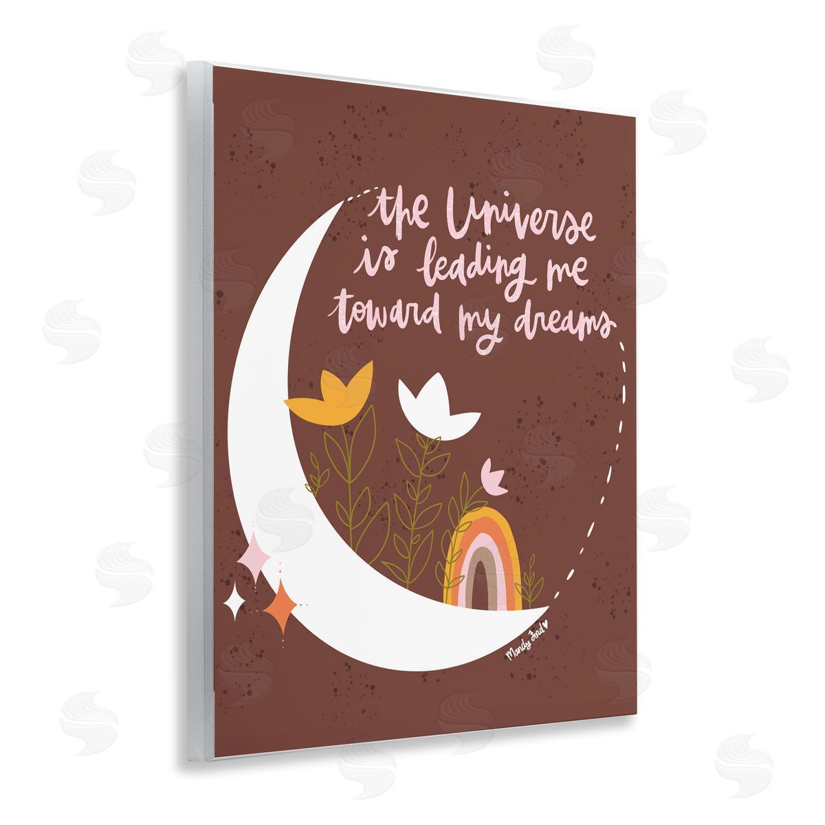 Leading Me To My Dreams Wood Plaque Wall Art, Home Decor by Mandy Ford Art + Illustration