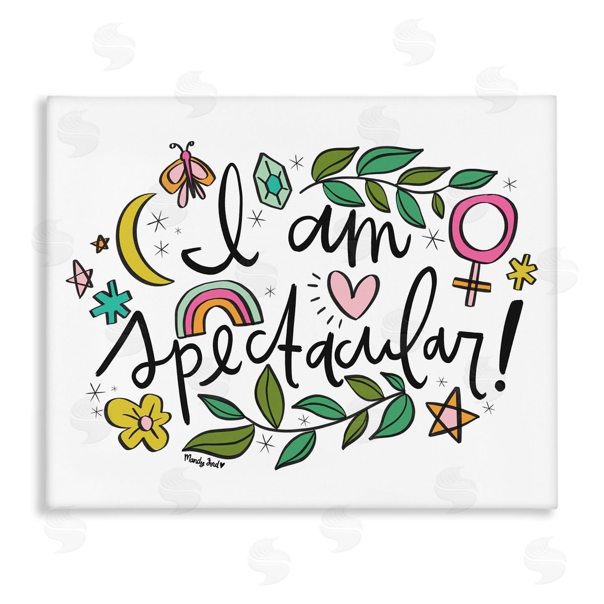 Motivational I Am Spectacular Canvas Wall Art, Home Decor by Mandy Ford Art + Illustration