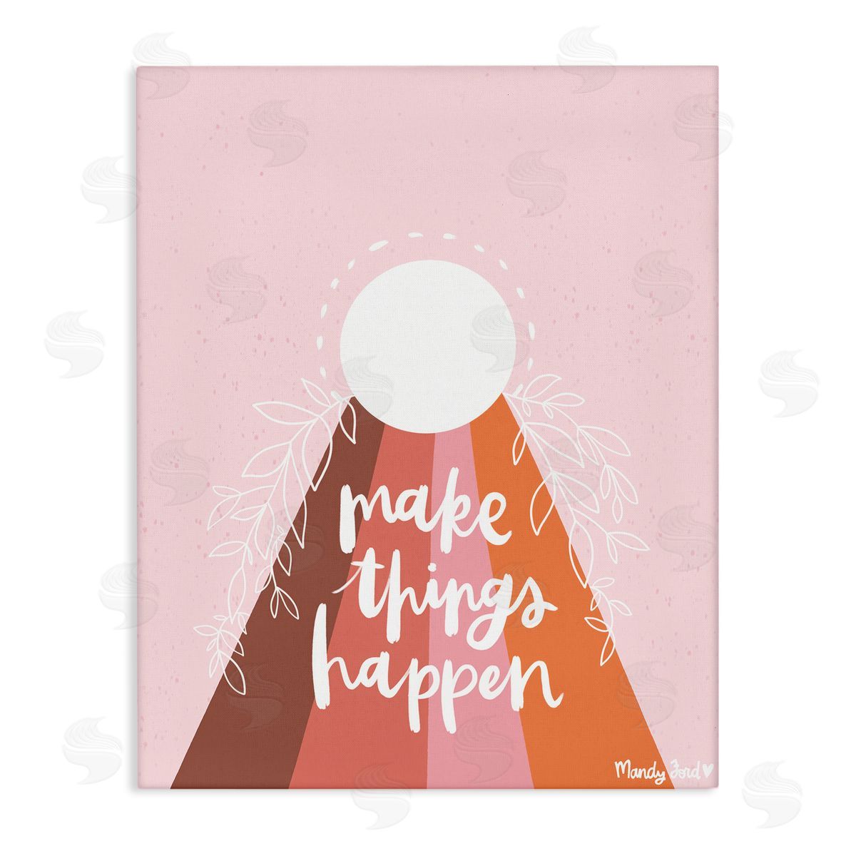 Minimal Make Things Happen Canvas Wall Art, Home Decor by Mandy Ford Art + Illustration