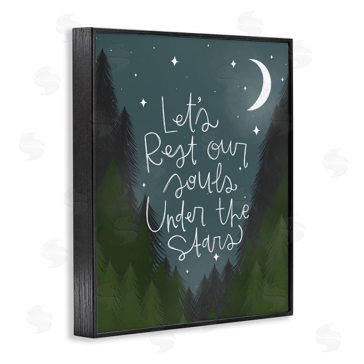 Rest Our Souls Under Stars Black Frame Print Wall Art, Home Decor by Mandy Ford Art + Illustration