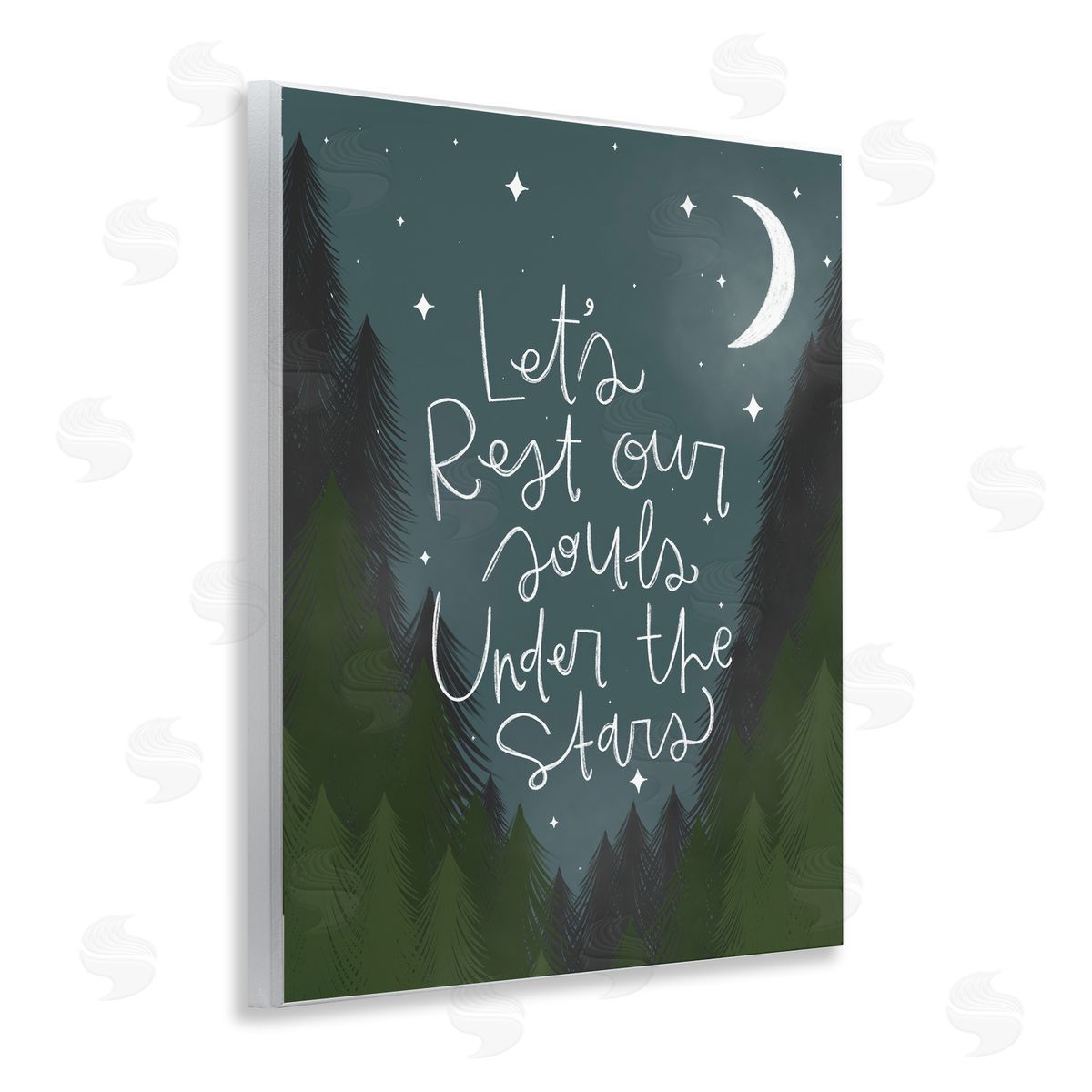 Rest Our Souls Under Stars Wood Plaque Wall Art, Home Decor by Mandy Ford Art + Illustration