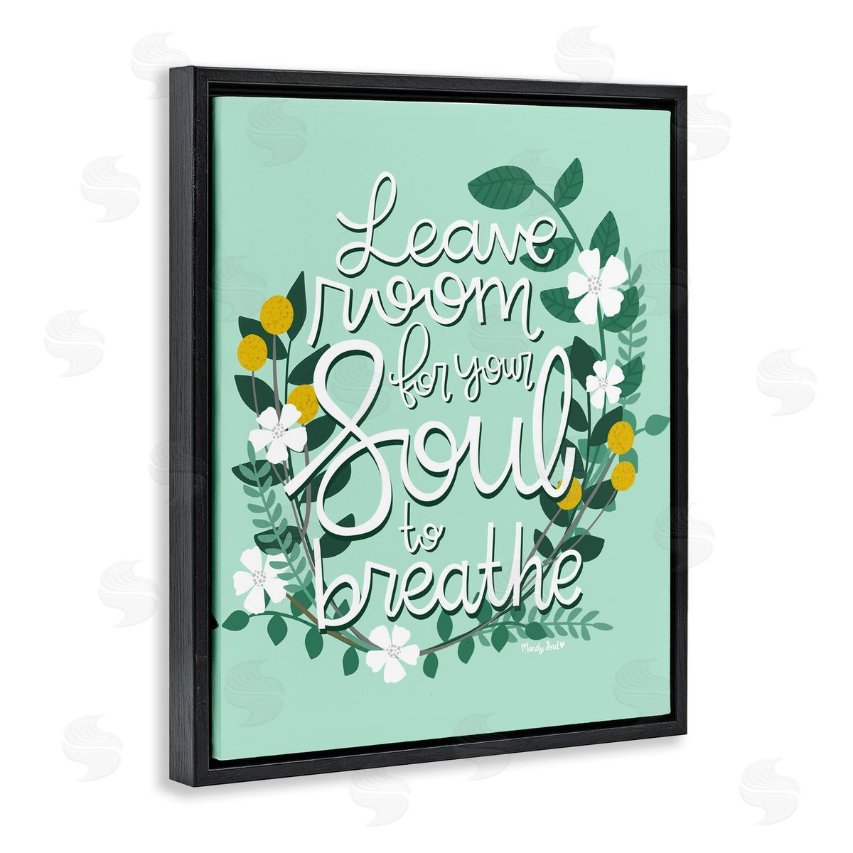 Room For Soul To Breathe Black Floating Frame Canvas Wall Art, Home Decor by Mandy Ford Art + Illustration