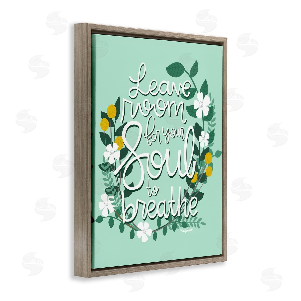 Room For Soul To Breathe Brown Floating Frame Canvas Wall Art, Home Decor by Mandy Ford Art + Illustration