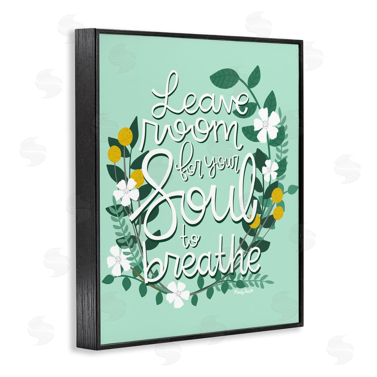 Room For Soul To Breathe Black Frame Print Wall Art, Home Decor by Mandy Ford Art + Illustration